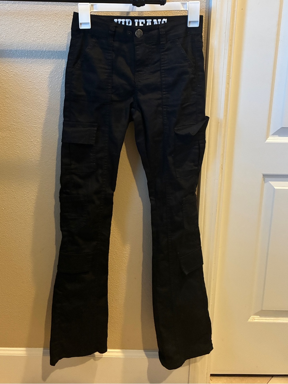 VIP Black High-Rise Cargo Jeans